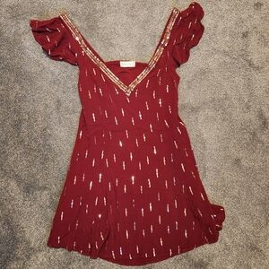 NWOT Altar'd State Dress with Gold Sequins